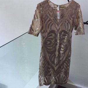 Gianni bini gold sequin dress